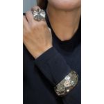 Bracelete Martelada Bottega Dourado