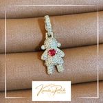 Pingente Cravejado Filho(a) Ródio Branco