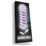 Placa barbearia fachada luminoso