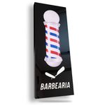 Placa barbearia fachada luminoso