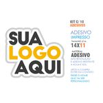  Adesivo com sua logo 5cmx2cm Kit c/ 1000 und