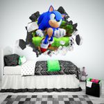 Adesivo Parede Decorativo Sonic