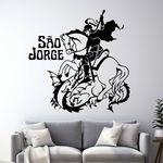 Adesivo Santo São Jorge de Parede