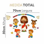 Adesivo de Jesus Desenho Infantil para Parede