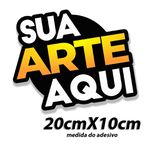  Adesivo com sua logo 20x10 kit c/50