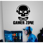 Adesivo parede Gamer zone 