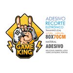 Adesivo parede Gamer king game