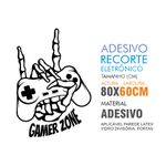 Adesivo parede Gamer zone esqueleto