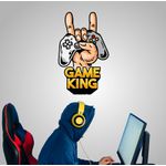 Adesivo parede Gamer king