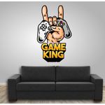 Adesivo parede Gamer king