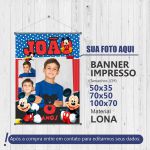 Banner Aniversário Mickey