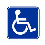 Adesivo cadeirante acessibilidade 
