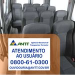 Adesivo Antt atendimento ao usuario ouvidoria 