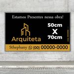 Placa Arquiteta 50x70cm 20 uni