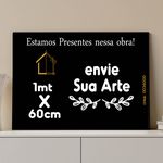 Placa de Arquiteta 1mtx60cm 