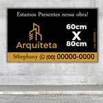 Placa Arquiteta 60x80cm 3 Unid