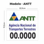 Adesivo Antt Numero de Registro
