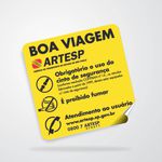 Adesivo Artesp obrigatório atendimento usuario 