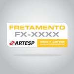 Adesivo Fretamento Artesp