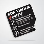 Adesivo Artesp obrigatório atendimento usuario 