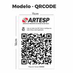 Adesivo Artesp obrigatório QRcode