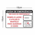 Adesivo Saida de Emergência 