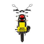 Placa de Moto Escola Obrigatória 