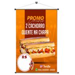 Banner Hot Dog na Chapa Promoção