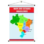 Banner Pedagógico mapas estados brasileiros mod. 3008