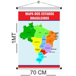 Banner Pedagógico mapas estados brasileiros mod. 3008