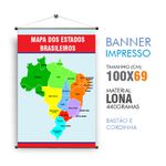 Banner Pedagógico Mapa Estados Brasileiros