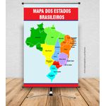 Banner Pedagógico Mapa Estados Brasileiros