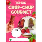Banner Chup-Chup Gourmet + Grátis Suporte Para Pendurar