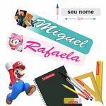 kit Etiqueta Escolar Persoalizada Tema Games