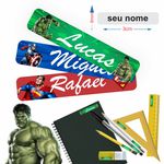 Kit Etiqueta Escolar Personalizada Heróis