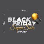 Adesivo Vitrine Black friday Super Sale Shop Now