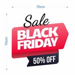Adesivo Black friday Sale Para Vitrine 50 % OFF