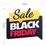 Adesivo Vitrine Sale Black friday 50% OFF
