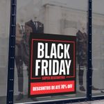 Adesivo Para Vitrine Black Friday Descontos de até 70 % OFF 