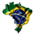 Adesivo Bandeira Do Brasil Capô