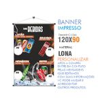 Banner Temos Bebidas - 120cmx90cm - kit 2 unidades