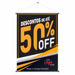 Banner Descontos de até 50% OFF