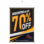 Banner Descontos de até 70% OFF 