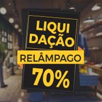 Adesivo Para Vitrine Liquidação relâmpago 70%