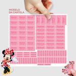 Etiqueta Escolar Minnie Mouse Kit/109 Unid 