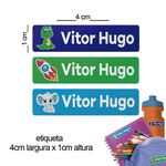 Etiqueta Adesiva Escolar Infantil Para Materiais