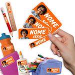 Etiqueta Escolar Personalizada com foto 109 unid