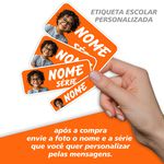 Etiqueta Escolar Personalizada com foto 109 unid