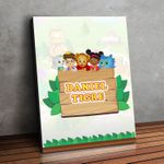 Placa MDF Decorativo Tema Daniel Tigre