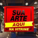 Adesivo Para Vitrine Sua Arte Aqui Interno